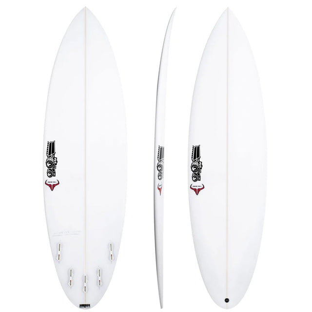 Raging Bull Easy Rider 6'3" x 20 3/4" X 2 7/8" - 40.20L, Round, 5x FCS 2 Fin Boxes, PU - ID:1173135