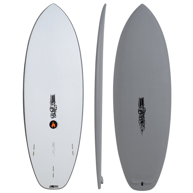 Flame Fish Softboard Flame Fish Storm 5'4" x 20 1/2" X 2 3/8" - 31.30L, Squash, 3x FCS 2 Fin Boxes, Softboard - ID:1123154