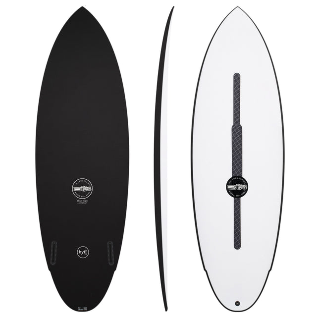 Baron Flyer 5'8" x 20 3/4" X 2 1/2" - 32.50L, Round, 2x FCS 2 Fin Boxes, HYFI 3.0 - ID:857468