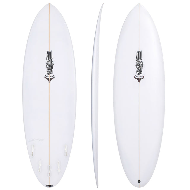 Bull Run 6'4" x 21" X 2 7/8" - 42.00L, Round, 5x FCS 2 Fin Boxes, PU - ID:1139701