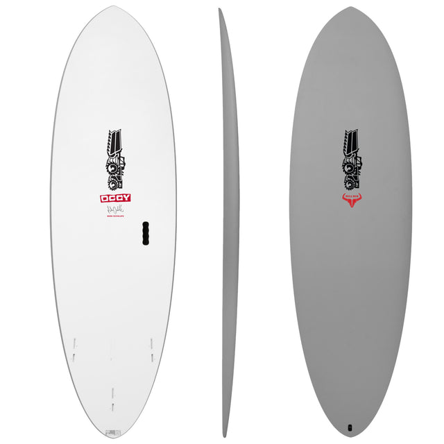 Bull Run Softboard Flame Fish Storm 5'10" x 20 3/4" X 2 3/4" - 35.00L, Round, 3x FCS 2 Fin Boxes, Softboard - ID:1128050