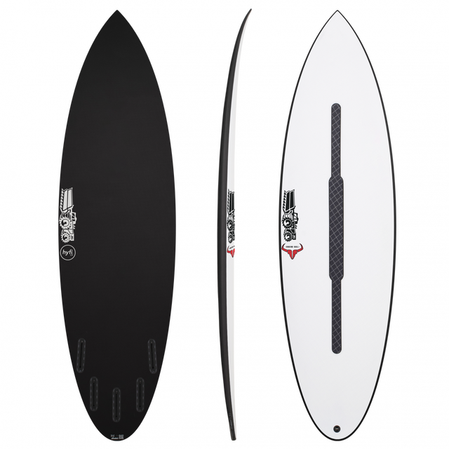 Raging Bull 6'4" x 20 1/8" X  2 7/8" - 39.00L, Round, 5x  FCS 2 Fin Boxes, HYFI 3.0 - ID:913442