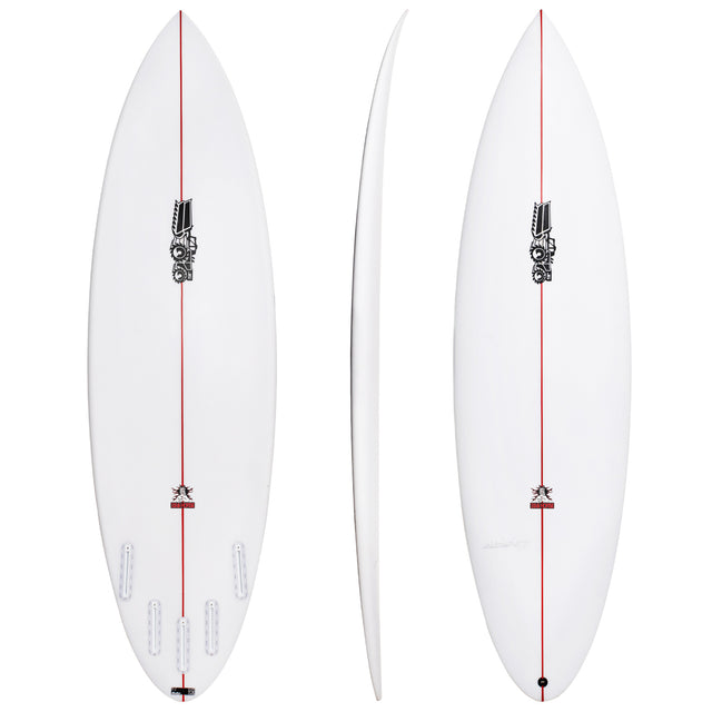 Big Horse 6'0" x 18 5/8" X  2 9/16" - 28.60L, Round, 5x  FCS 2 Fin Boxes [T2], PU - ID:994978