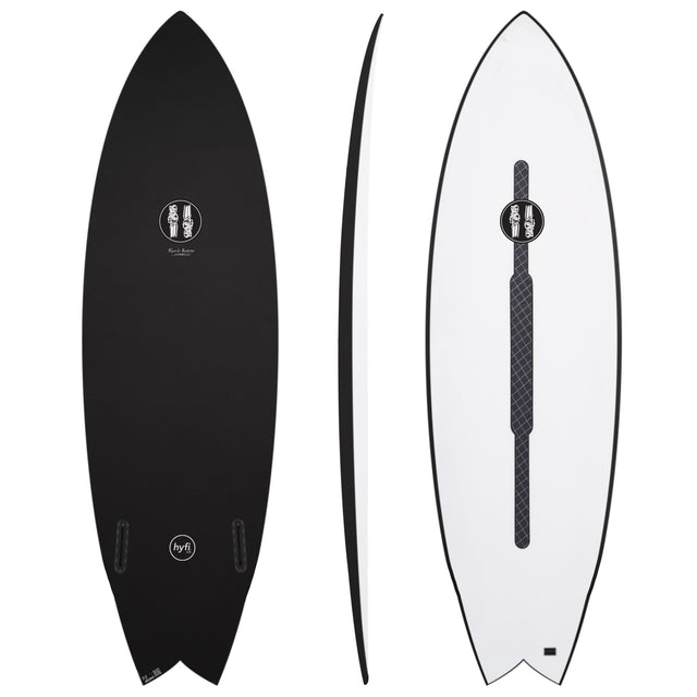 Black Baron 5'5" x 19 7/8" X  2 5/16" - 27.50L, Swallow, 2x  FCS 2 Fin Boxes, HYFI 3.0 - ID:1128280