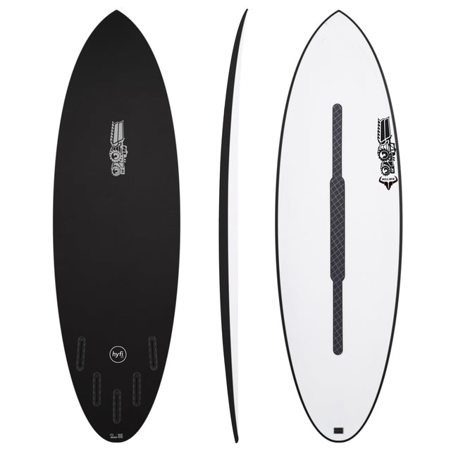 Bull Run 5'11" x 19 7/8" X  2 5/8" - 33.50L, Round, 5x  Futures Fin Boxes, HYFI 3.0 - ID:1121392