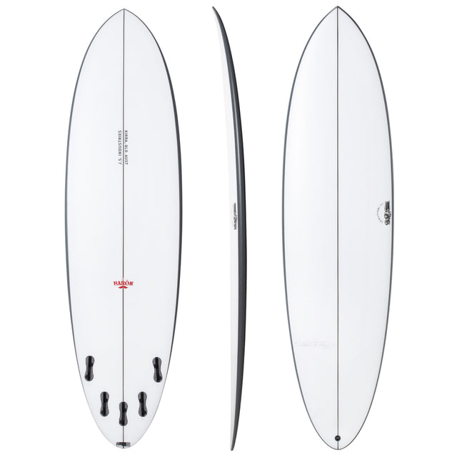 El Baron 6'8" x 20 1/2" X  2 5/8" - 40.00L, Round, 5x  FCS 2 Fin Boxes, EPS - ID:1128112