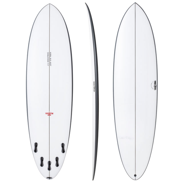 El Baron 6'6" x 20" X  2 9/16" - 37.00L, Round, 5x  FCS 2 Fin Boxes, EPS - ID:1128108