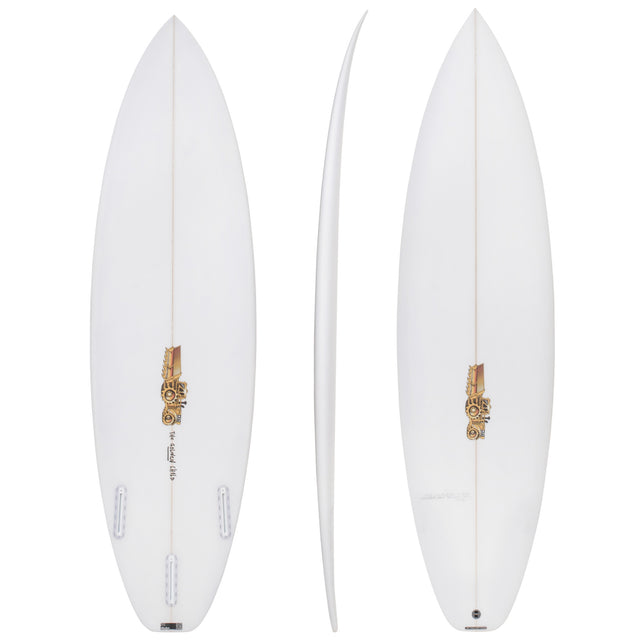 Golden Child 5'10" x 18 1/4" X  2 1/4" - 25.00L, Squash, 3x  FCS 2 Fin Boxes, PU - ID:1052107