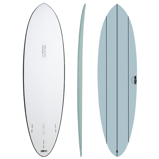 Big Baron Softboard Storm 7'0" x 21" X  2 3/4" - 45.00L, Round, 3x  FCS 2 Fin Boxes, Softboard - ID:1128063