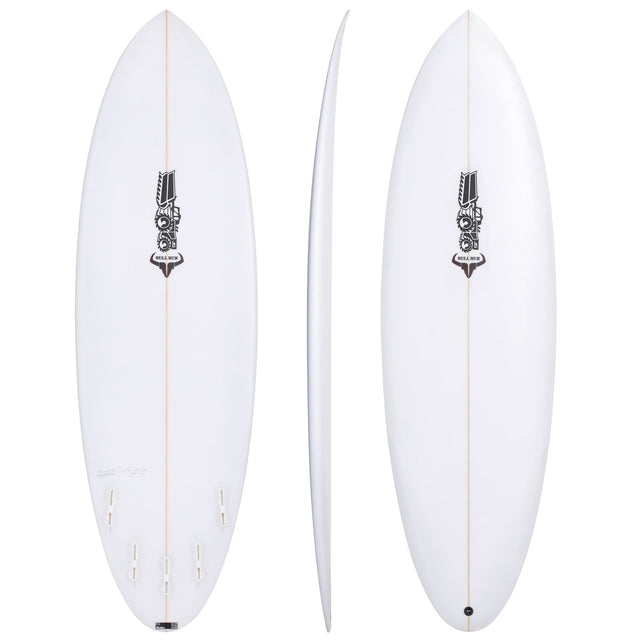 Bull Run 5'11" x 19 7/8" X  2 5/8" - 33.50L, Round, 5x  FCS 2 Fin Boxes, EPS - ID:1145013
