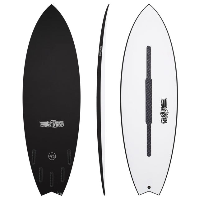 Sub Xero 5'7" x 20 1/4" X  2 5/8" - 32.00L, Swallow, 5x  FCS 2 Fin Boxes, HYFI 3.0 - ID:1128210