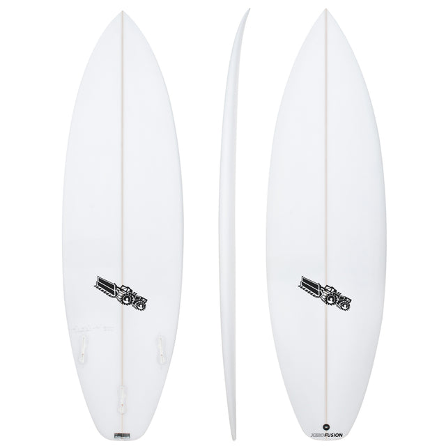 Xero Fusion Easy Rider 5'11" x 20 1/4" X  2 11/16" - 34.30L, Squash, 3x  FCS 2 Fin Boxes, PU - ID:1055250