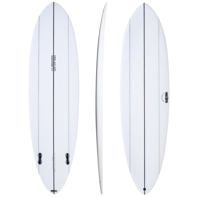 Big Baron 6'6" x 20 7/8" X  2 7/8" - 42.10L, Round, 2x  FCS 2 Fin Boxes, Cobra PU - ID:1128341