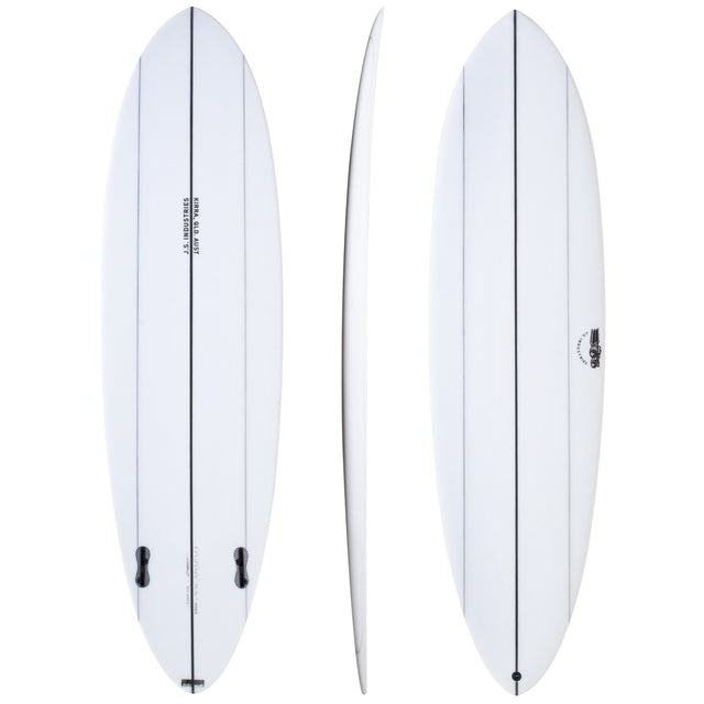 Big Baron Clear 6'8" x 20 3/4" X  2 5/8" - 38.50L, Round, 2x  FCS 2 Fin Boxes, PE - ID:1081618