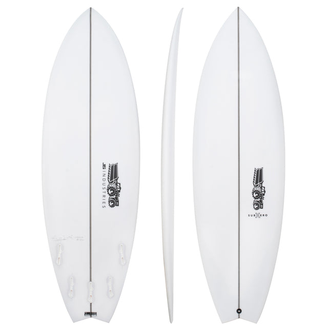 Sub Xero 6'0" x 21 1/8" X  2 15/16" - 40.90L, Swallow, 5x  FCS 2 Fin Boxes, PU - ID:1084035
