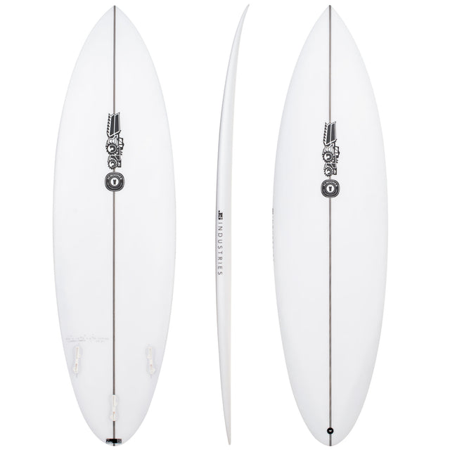 Schooner 6'0" x 19" X  2 9/16" - 30.00L, Round, 3x  Futures Fin Boxes, PU - ID:1068567