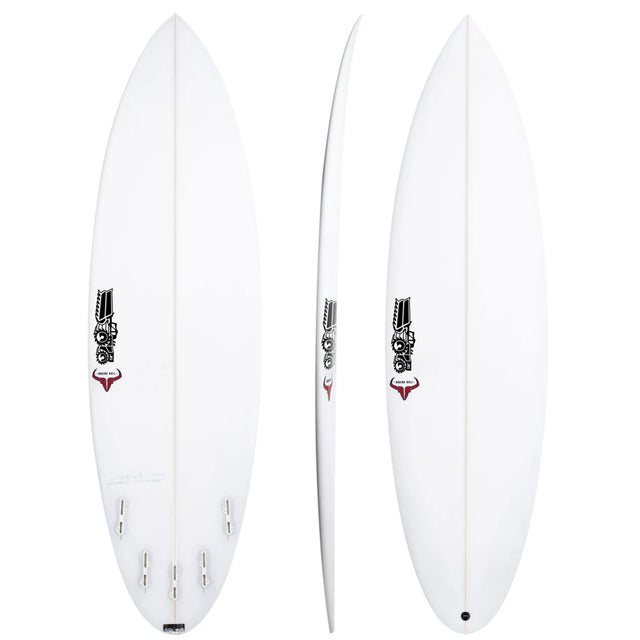 Raging Bull 6'1" x 19 3/4" X  2 3/4" - 34.90L, Round, 5x  FCS 2 Fin Boxes, PU - ID:1156991