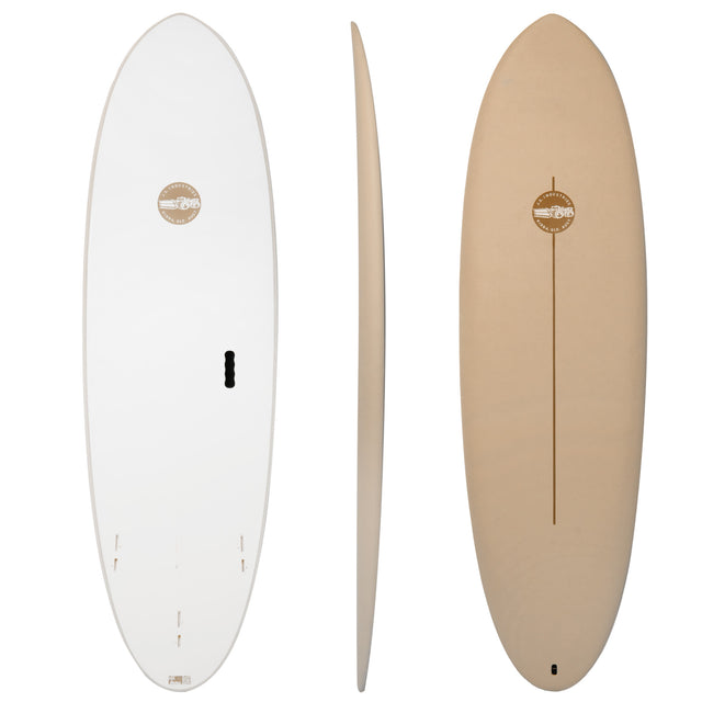 Big Baron Easy Rider Softboard 24S2 Coco 6'8" x 21 1/4" X  2 7/8" - 51.00L, Round, 3x  FCS 2 Fin Boxes, Softboard - ID:905660