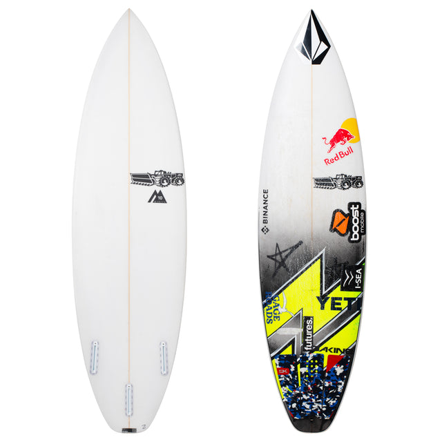 Jack Robinson Monsta 10 6'0" x 19" X  2 9/16" - 30.33L, 3x  Futures Fin Boxes, PU [Good] - ID:1047000
