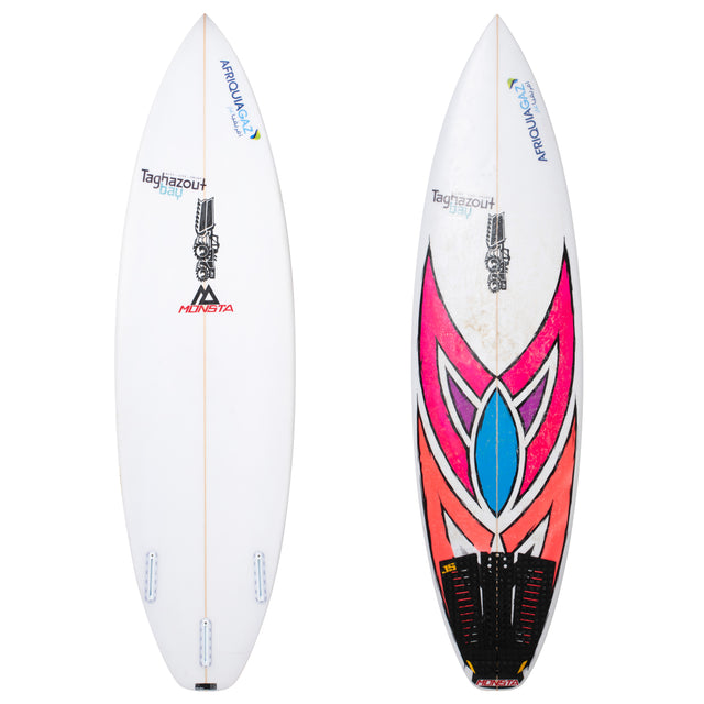 Ramzi Boukhiam Monsta 6'2"1/2 x 19 3/8" X  2 3/4" - 33.42L, 3x  Futures Fin Boxes, PU [Good] - ID:1108592